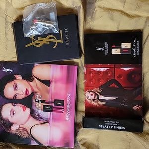 🖤YSL💕 Yves Saint Laurent Beaute charm & 2 lip gloss samples NEW